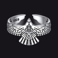 Faithheart Punk Hawk Open Adjustable Ring for