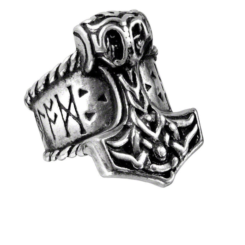 Thor's Runehammer Ring Viking Ringband by Alchemy Gothic