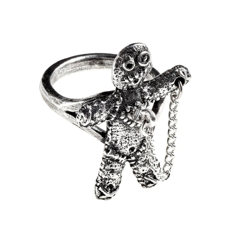 Voodoo Doll Ring by Alchemy Gothic