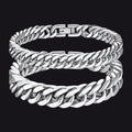 Cuban Link Chain Bracelets Set for Couple, 8/12mm Width