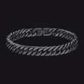 Miami Cuban Link Chain Bracelet for in Stainless Steel