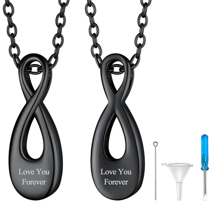 Customized Infinity Urn Necklace Cremation Jewelry for Ashes