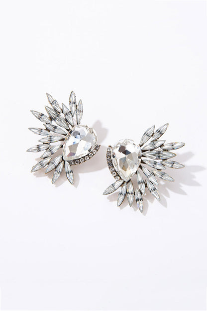 Rhinestone Wing Shape Earrings
