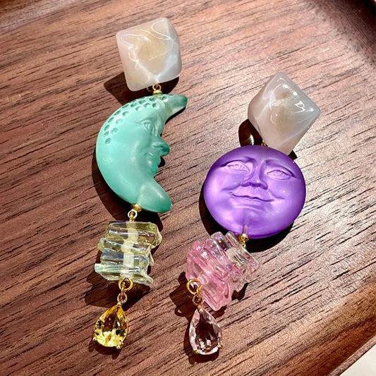 Celestial Crystal Drop Earrings