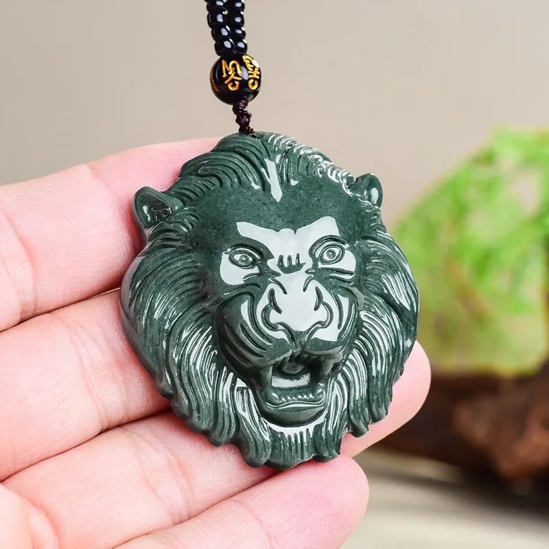 Jade Lion Head Necklace