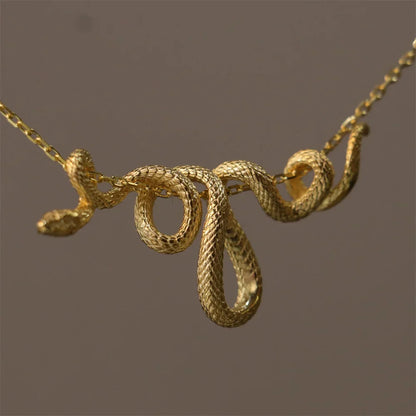 Coiled Snake Necklace