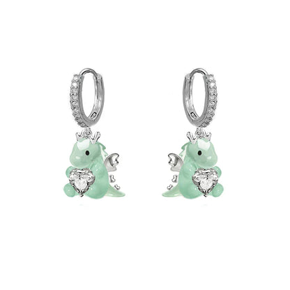 Lovable Dragon Dangle Earrings