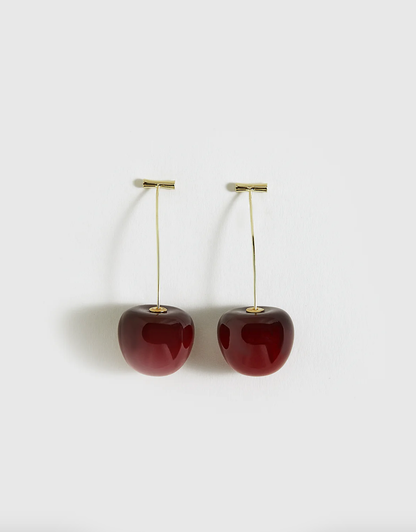 Cherry Drop Earrings
