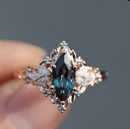 Shadowleaf Guardian Crystal Ring