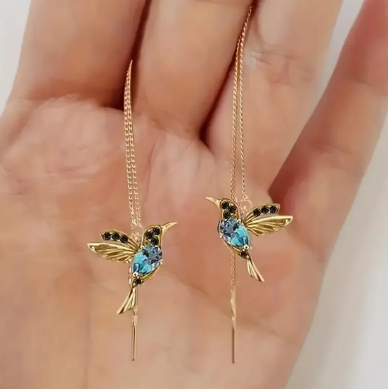 Retro Bird Earrings