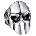 Flash Stainless Steel Spartan Helmet Rings for