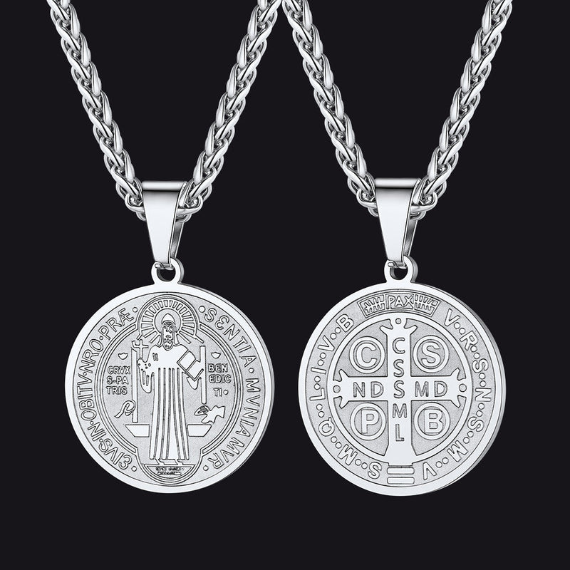 Christian St. Benedict Medal Necklace for