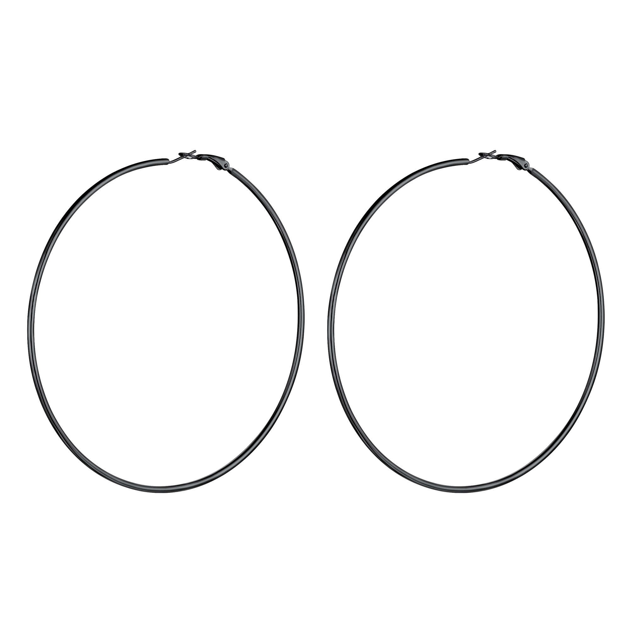 Lightweight Large Hoop Earrings for Lobster Clasp