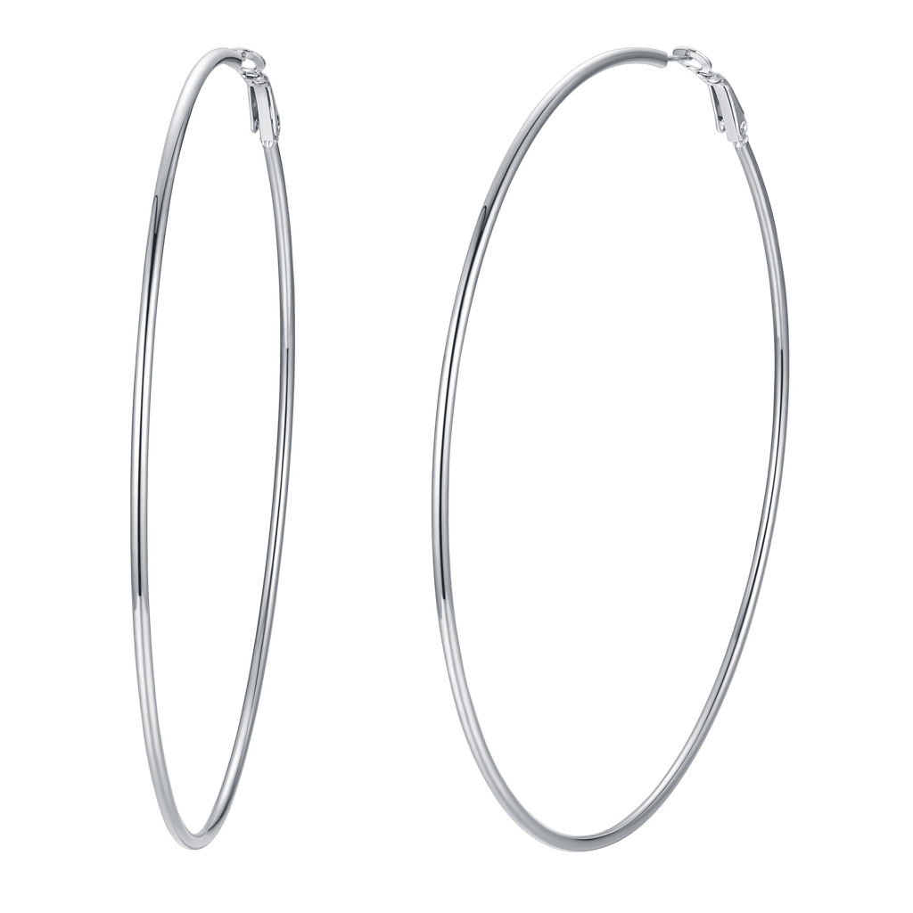 Lightweight Large Hoop Earrings for Lobster Clasp