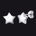 925 Sterling Silver Star Stud Earrings Gift for