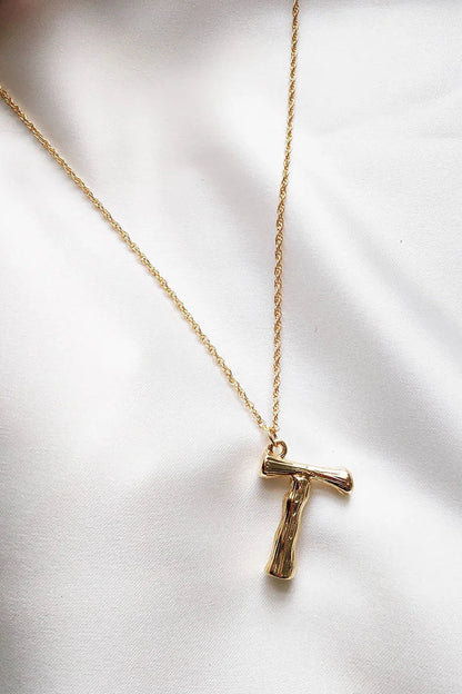 Initial Necklace P-t
