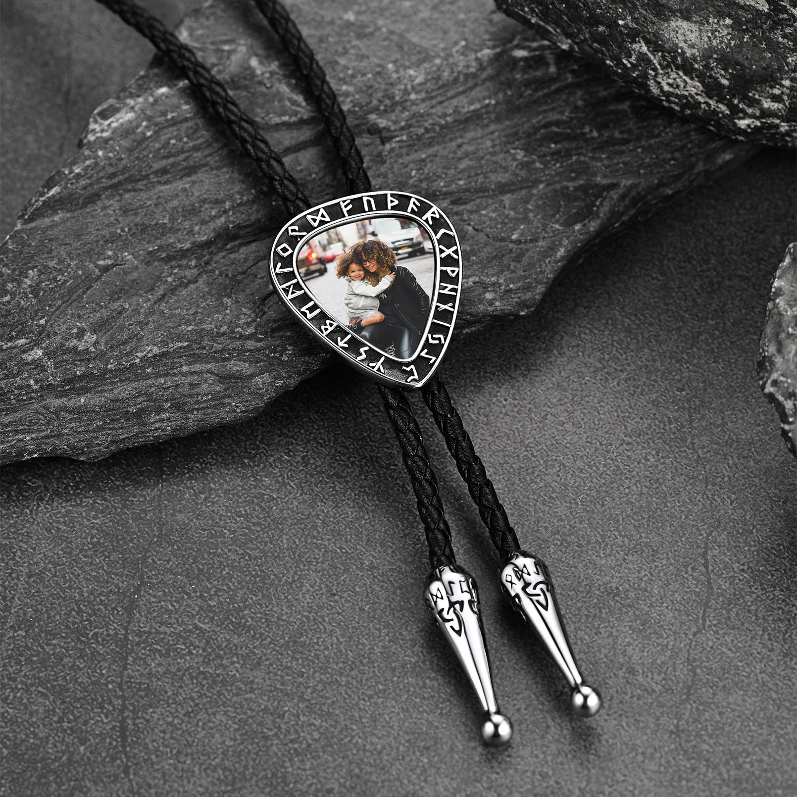 Customized Viking Heart Picture Bolo Ties for