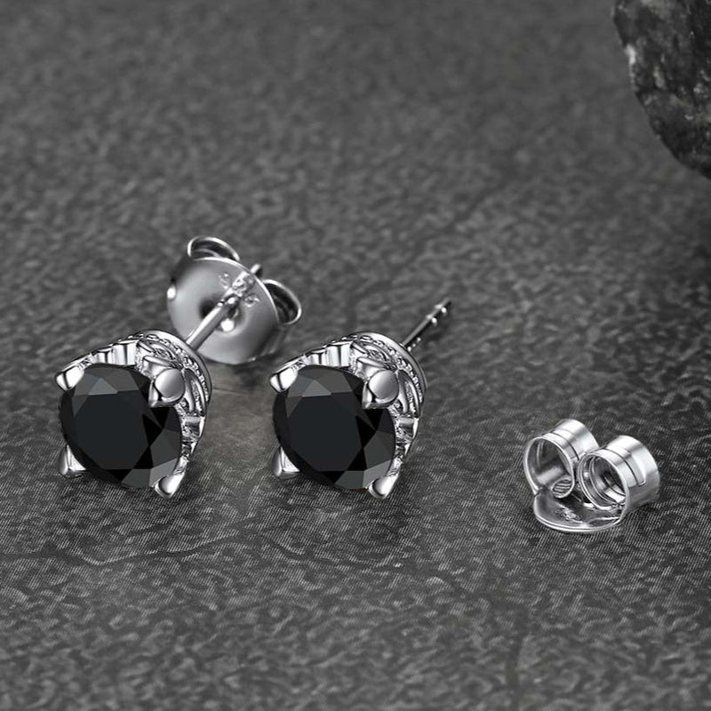 1ct Moissanite Round Cut Diamond Stud Earrings for in 925 Sterling Silver