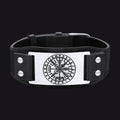 Flash Norse Viking Compass Leather Bracelet Wristband for Son