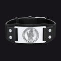 Flash Saint Floriant Pu Cuff Bracelet Leather Wristband for