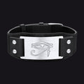 Egyptian Horus Eye Leather Bracelet Wristband for Son