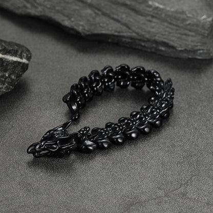 Viking Dragon Head Bracelet Stainless Punk Bracelet