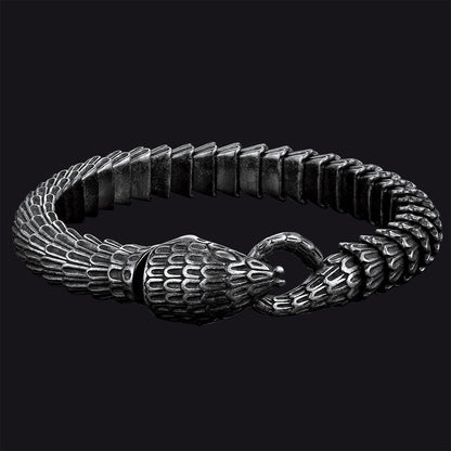 Viking Snake J��rmungandr Bracelet Stainless Steel Bangle Bracelet