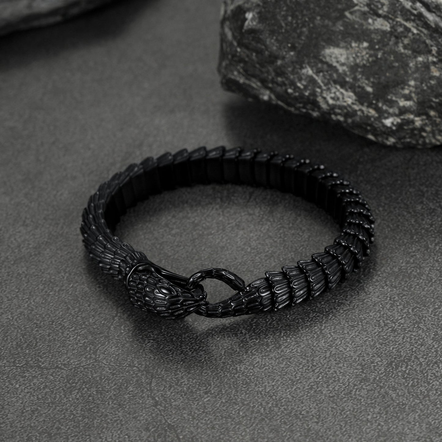 Viking Snake J��rmungandr Bracelet Stainless Steel Bangle Bracelet