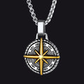 Gothic Compass Necklace Polaris Pendant for Father Gift