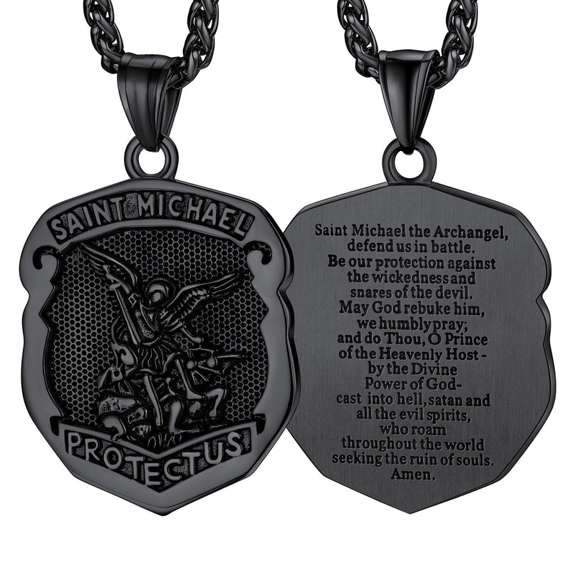Catholic Saint Michael Pendant Necklace for