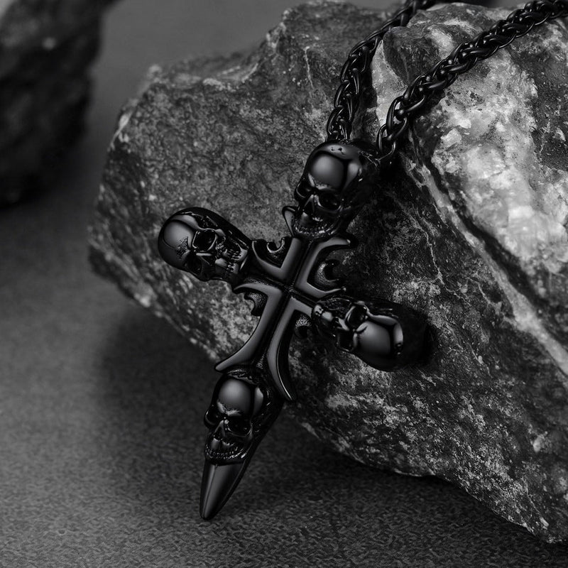 Skull Cross Necklace for Stainless Steel