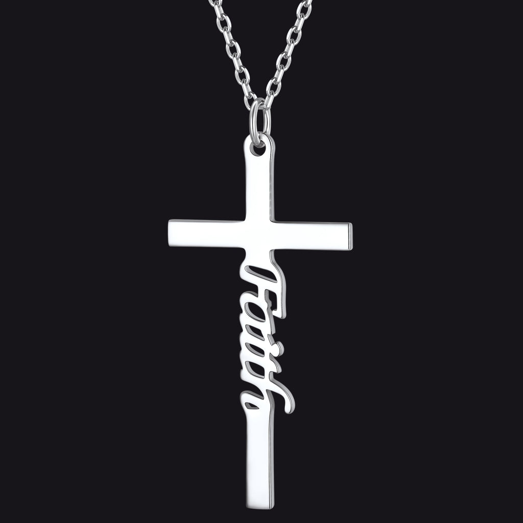 Christian Faith Cross Necklace Pendant for