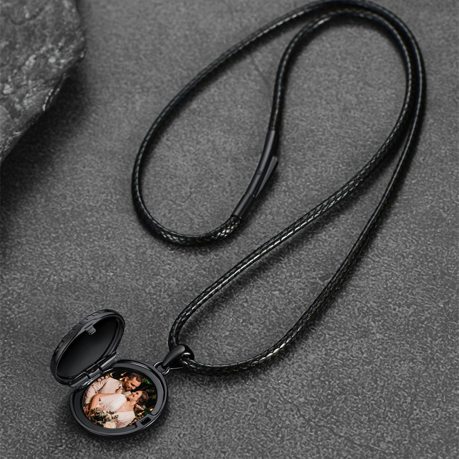 Custom Viking Wolf Locket Necklace With Picture Inside