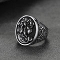 Medusa Snake Hair Ring Greek Mythology Signet Ring for