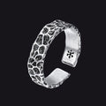 Retro Irregular Crack Finger Open Adjustable Ring for