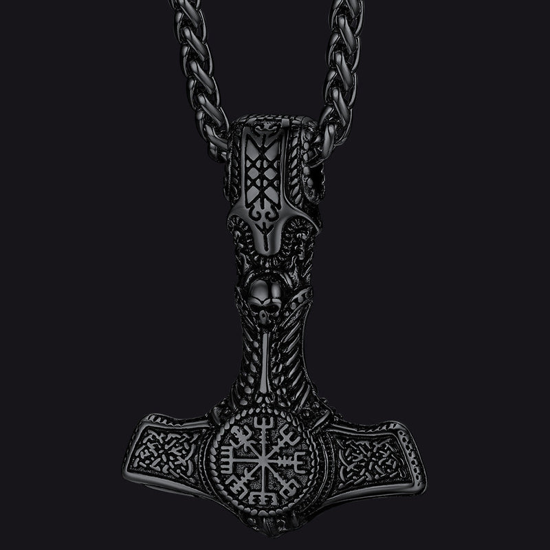 Viking Thor's Hammer Mjolnir Necklace Pendant for