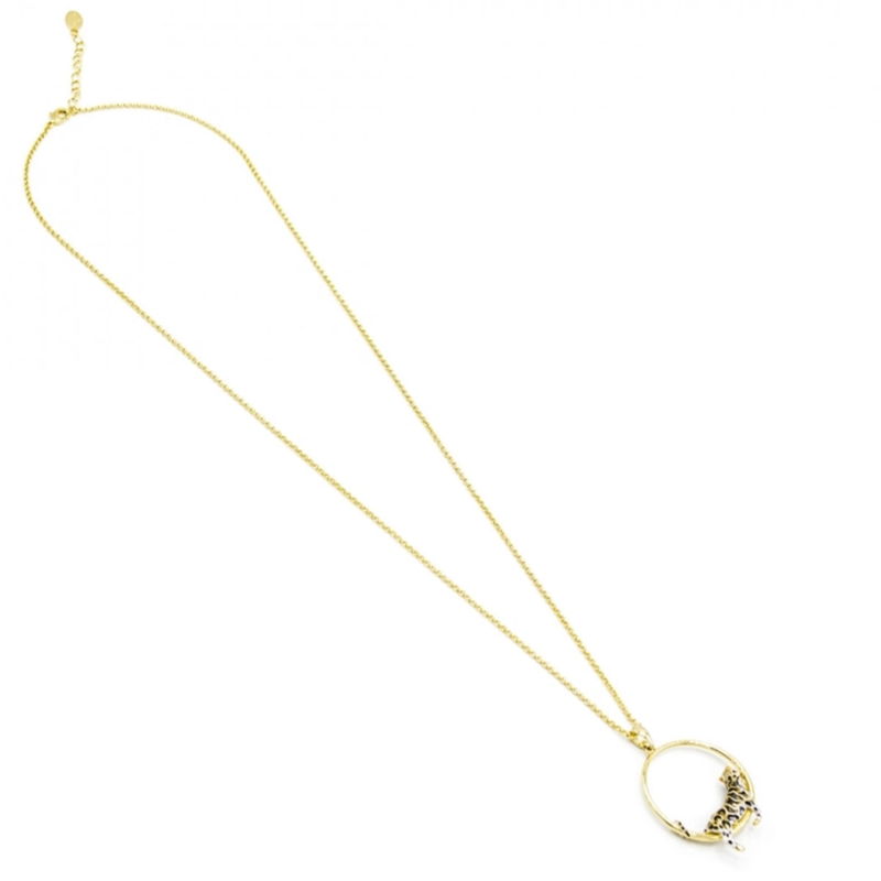 Leopard Hoop Necklace