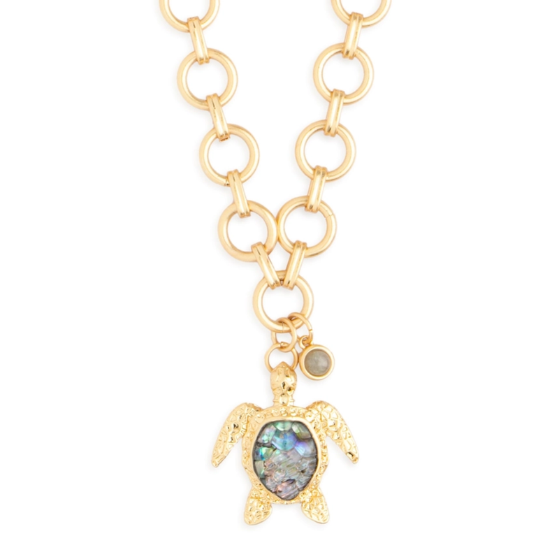 Turtle Round Chain Necklace