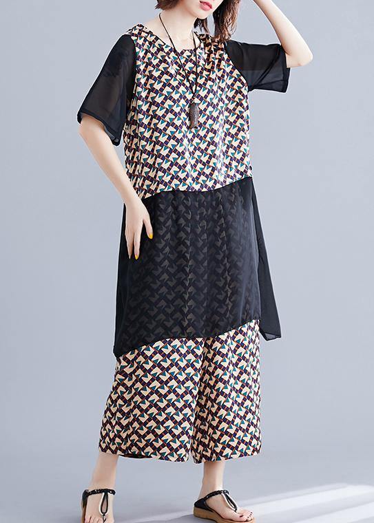 Clothing Covering the Belly Nude Wide-leg Pants Two-piece Suit for Fat