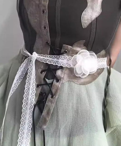 Modern White Lace Hollow Out Necklace