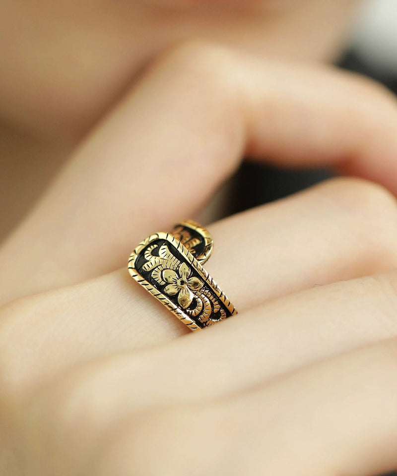 Gold Sterling Silver Ancient Gold Rings