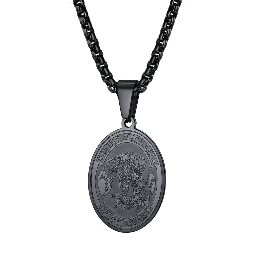 Archangel Michael Medal Pendant Necklace