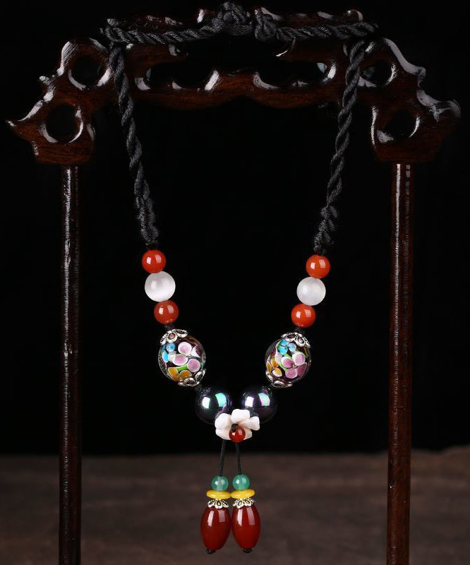 Handmade Patchwork Jade Pendant Necklace