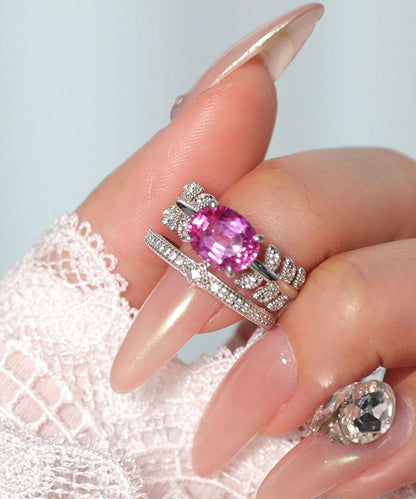 Original Design Silk Copper Overgild Gem Stone Zircon Ear of Wheat Rings
