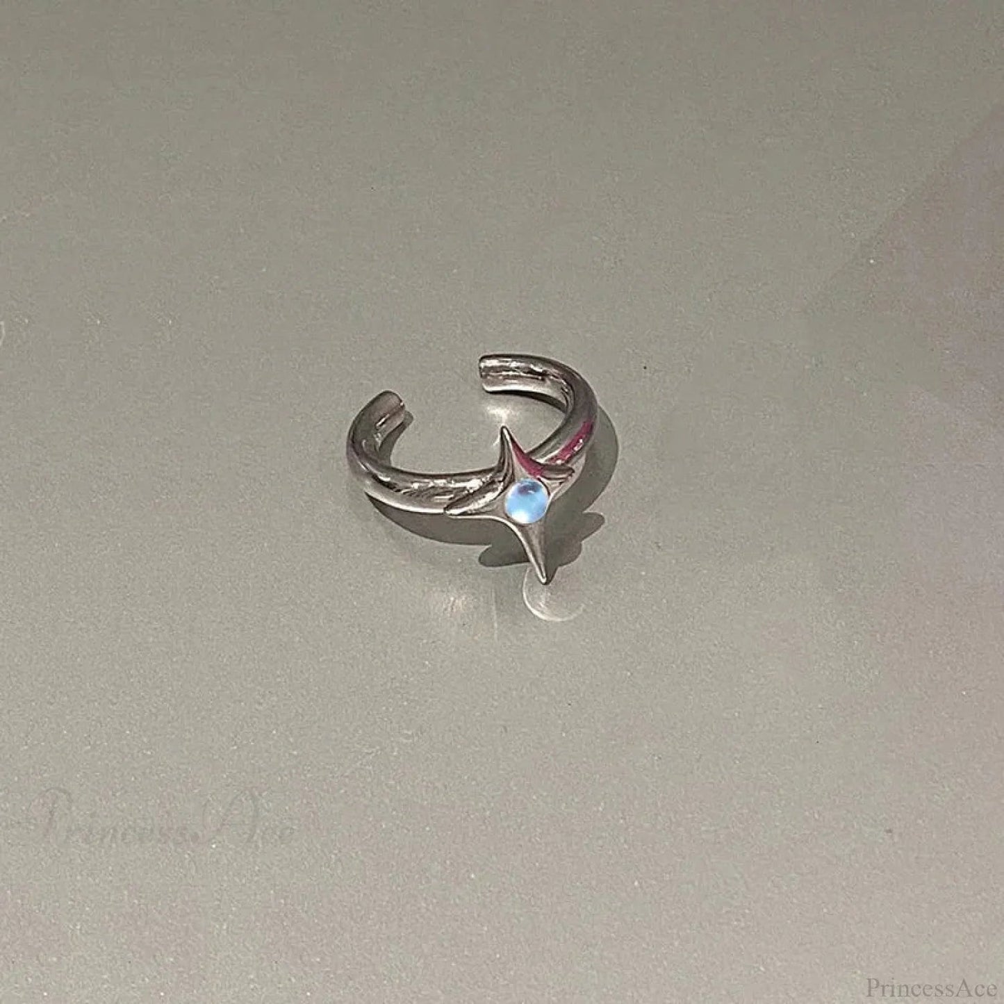 Kpop Y2k Crystal Heart Butterfly Gothic Ring