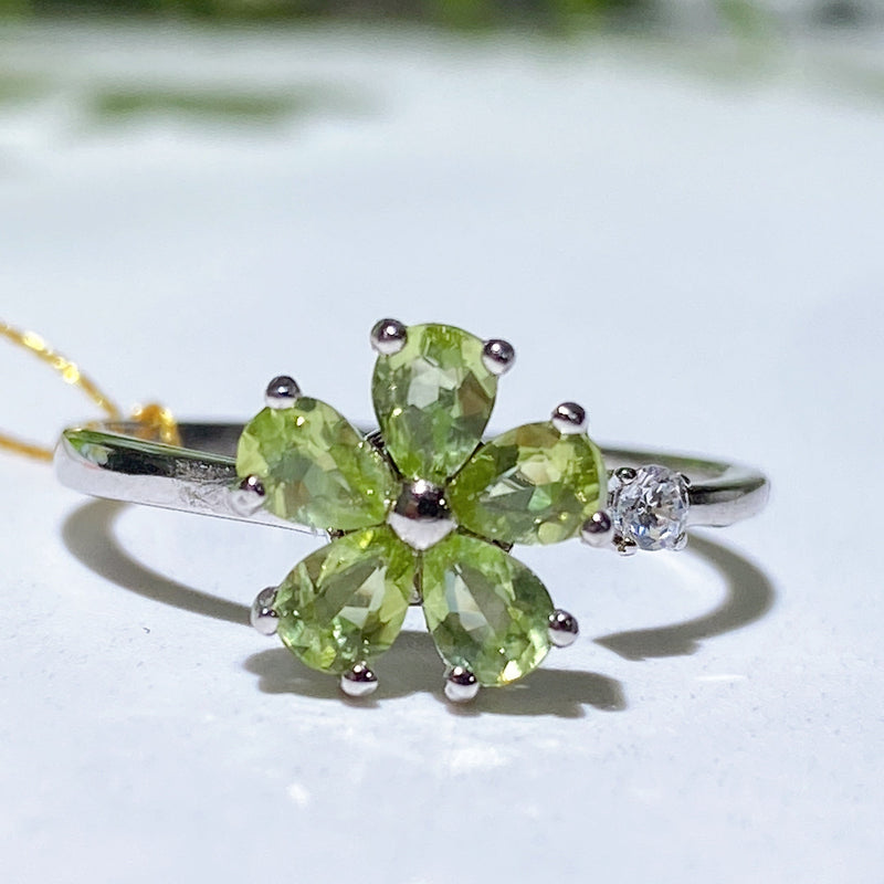 Adjustable Amethyst Crystal Healing Ring for