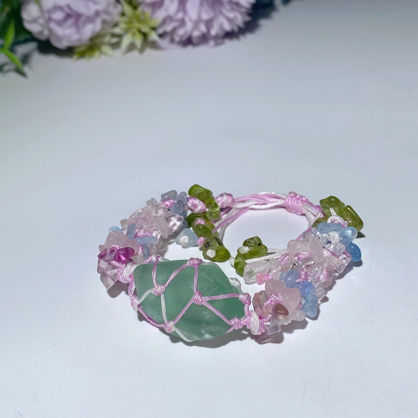 Adjustable Mixed Crystal Spiritual Bracelet 5-7cm Healing Energy