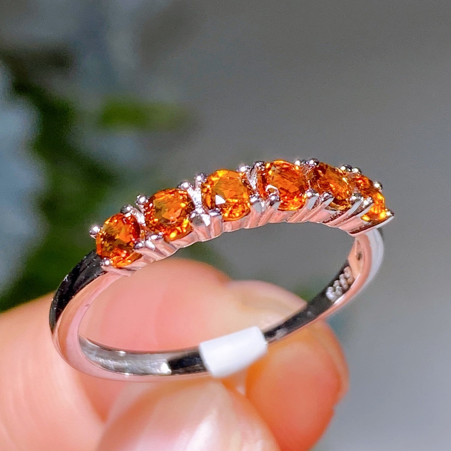 Adjustable S925 Crystal Healing Ring With Multi Gemstones