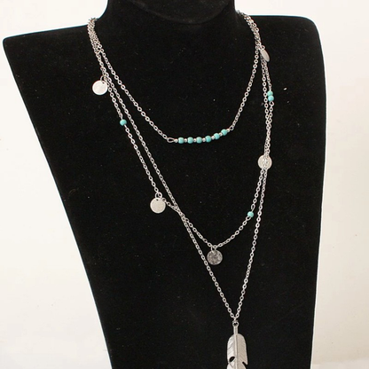 Simplicity Geometric Patchwork Necklaces