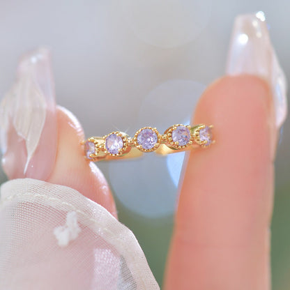 Amethyst Band Ring